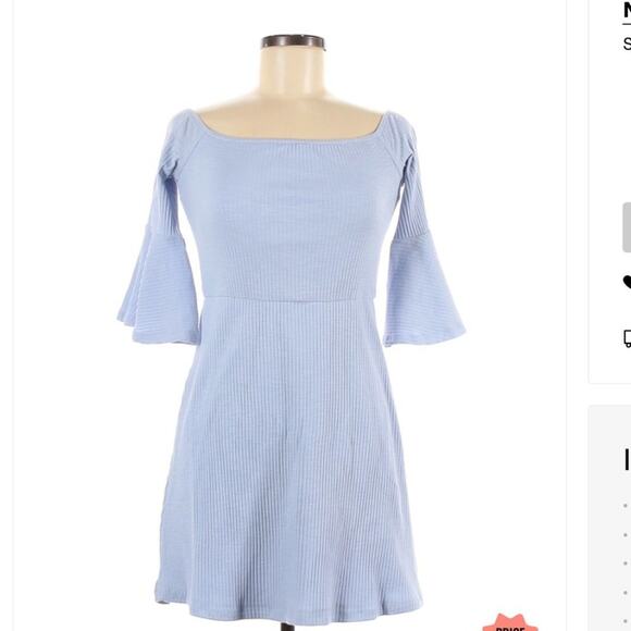 NBD Seduire Mini Dress in Chambray Blue NEW - Picture 4 of 5